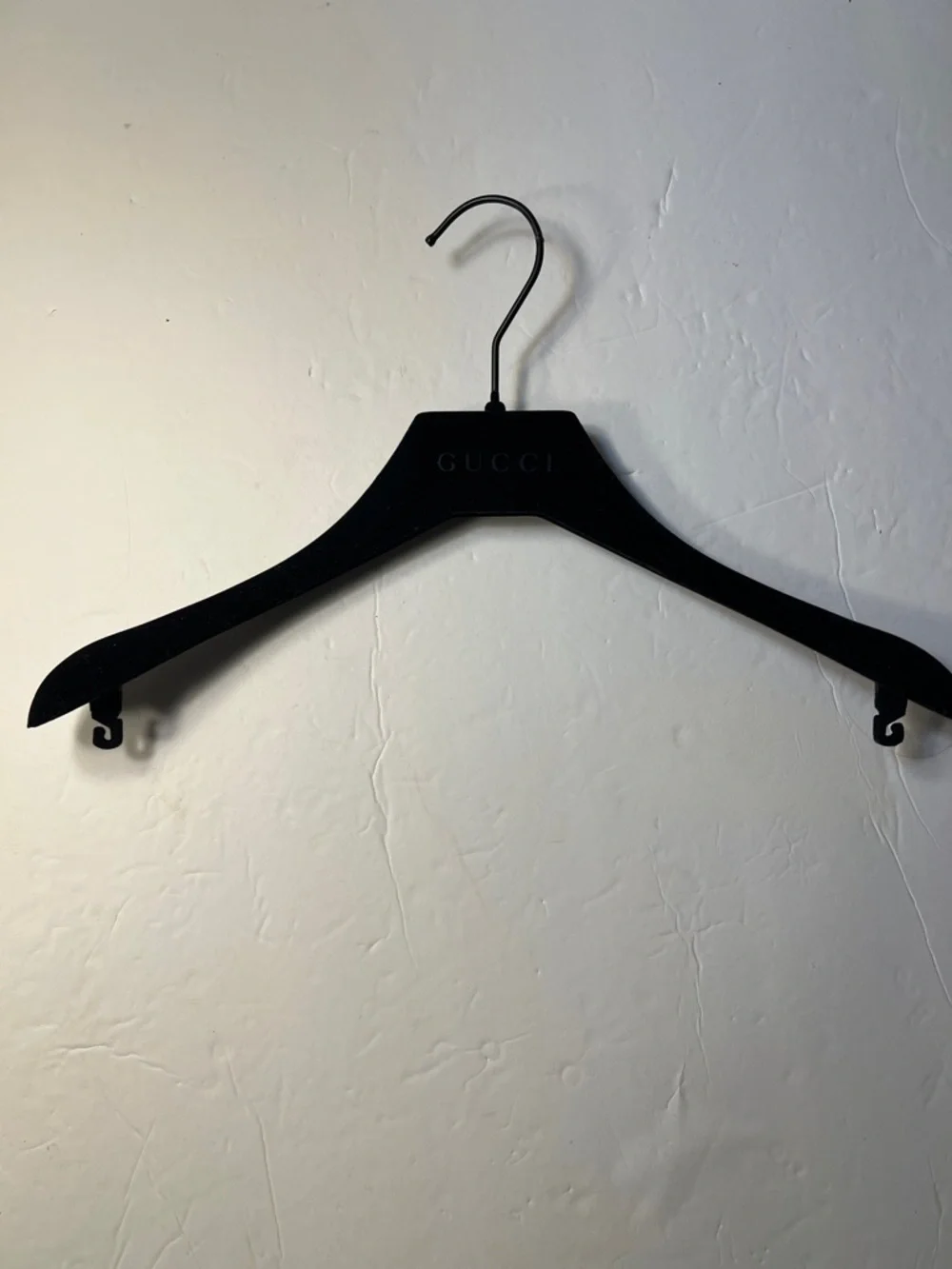 Gucci Black Velvet Padded Hanger with Logo